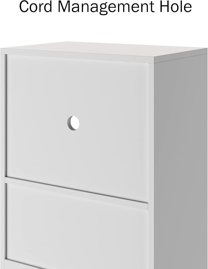 Microwave Stand with Drawer - Rolling Storage Cabinet with Doors and Locking Wheels - Freestanding Kitchen Storage by Lavish Home (White and Gray)
