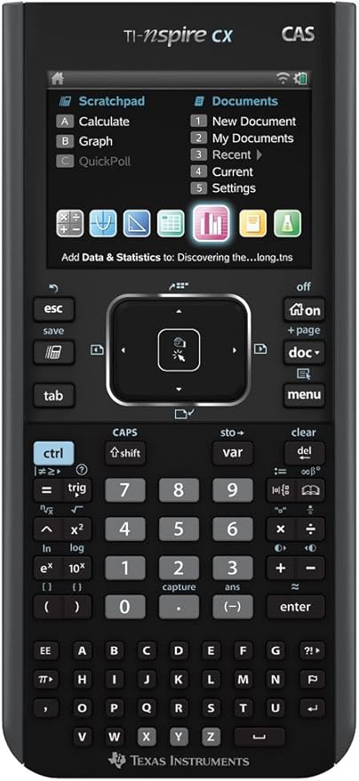 Texas Instruments Nspire CX CAS Graphing Calculator, Frustration Free Package