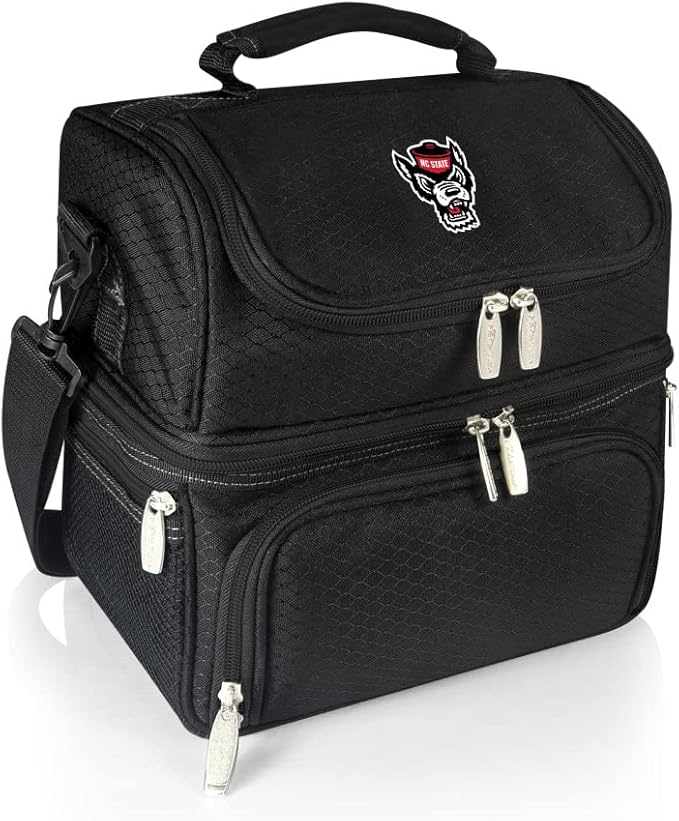PICNIC TIME NCAA Nebraska Cornhuskers Pranzo Lunch Bag - Insulated Lunch Box with Picnic Set - Lunch Cooler Bag