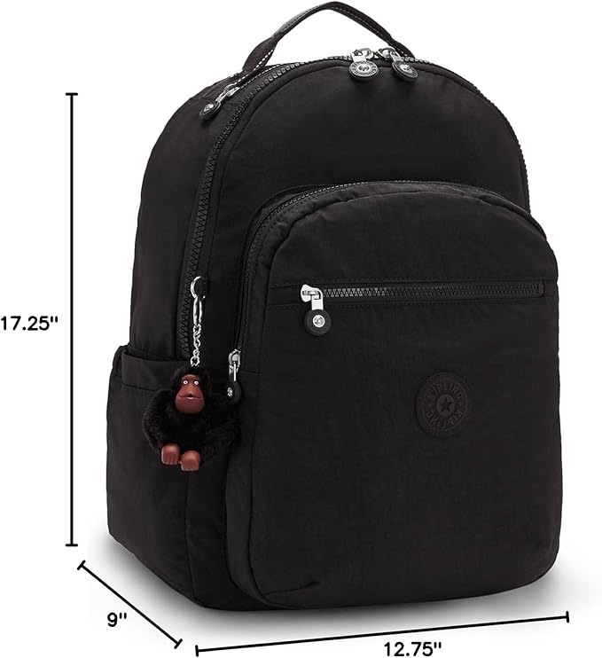 Kipling Women's Seoul 15" Laptop Backpack, Durable, Roomy with Padded Shoulder Straps, Built-In Protective Sleeve