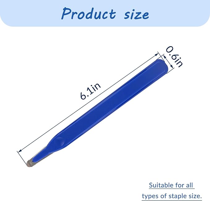 Professional Magnetic Staple Puller Remover, Stapler Remover Tool Staple Remover Stick for Classroom, Office and Home, Blue