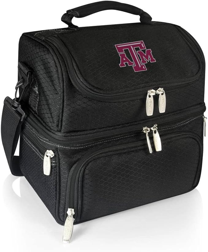 PICNIC TIME NCAA Nebraska Cornhuskers Pranzo Lunch Bag - Insulated Lunch Box with Picnic Set - Lunch Cooler Bag