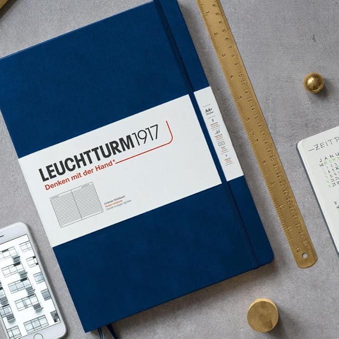 LEUCHTTURM1917 - Notebook Hardcover Medium A5-251 Numbered Pages for Writing and Journaling (Forest Green, Dotted)