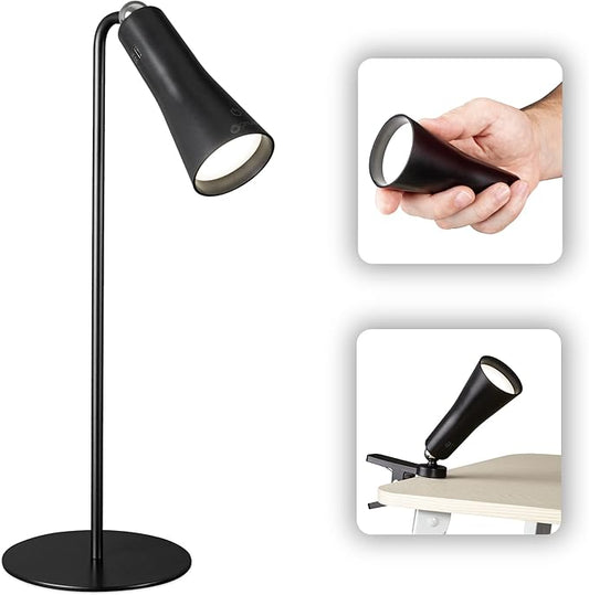 OttLite 3-in-1 Rechargeable Task Lamp - ClearSun LED Technology - Dimmable Touch Control for Work, Study & Reading