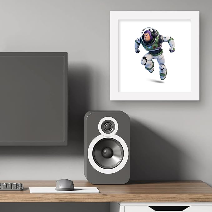 Trends International Gallery Pops Disney Pixar Lightyear - Buzz Lightyear Alpha Suit Wall Art Wall Poster, 12" x 12", White Framed Version