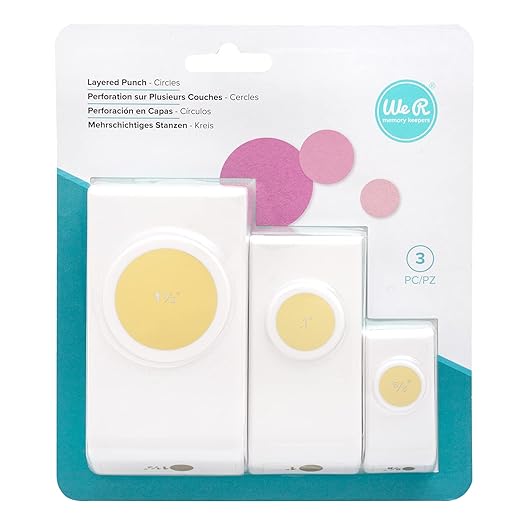We R Memory Keepers Layering Punches 3/Pkg-Circles