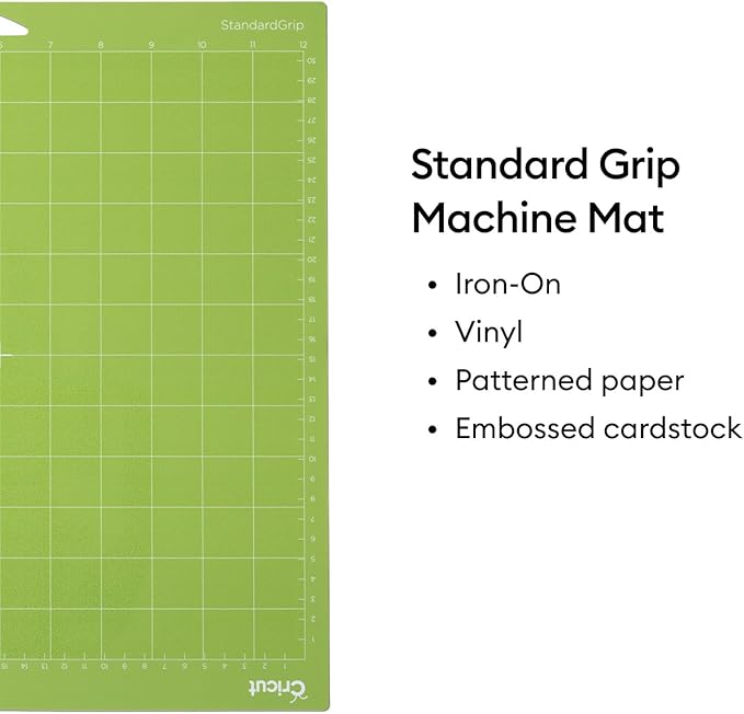 Cricut Cutting Mat Variety Pack (4 Count, 12in x 12in) - for Explore & Maker Machines - Includes 2 StandardGrip, 1 LightGrip, 1 StrongGrip