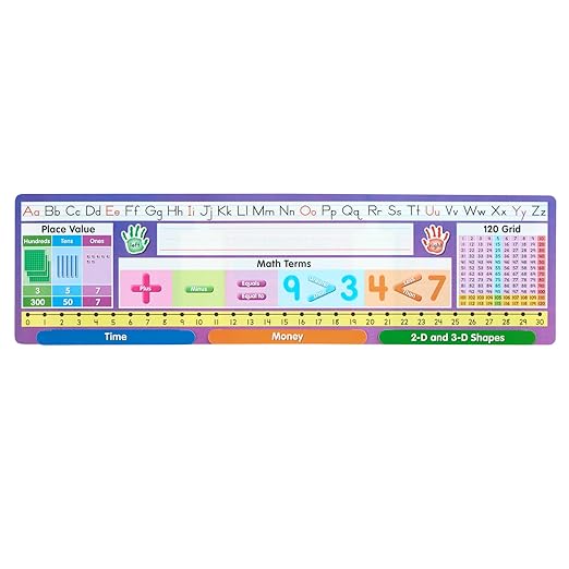 Really Good Stuff Deluxe Math Sliders Desktop Helpers - Set of 24