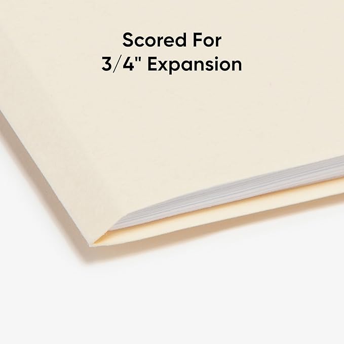 Smead File Folders Letter Sized, 1/3-Cut Tab, Assorted Positions, Letter Size Manila Folders, 100 Per Box (10381)