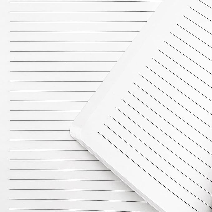 Notebook Journal, College Ruled Notebook Lined A5 160 Pages,Hard Cover Journals for Writing, Notebooks for Work Office School Women Men,5.7 inches x 8.4 inches(Black)
