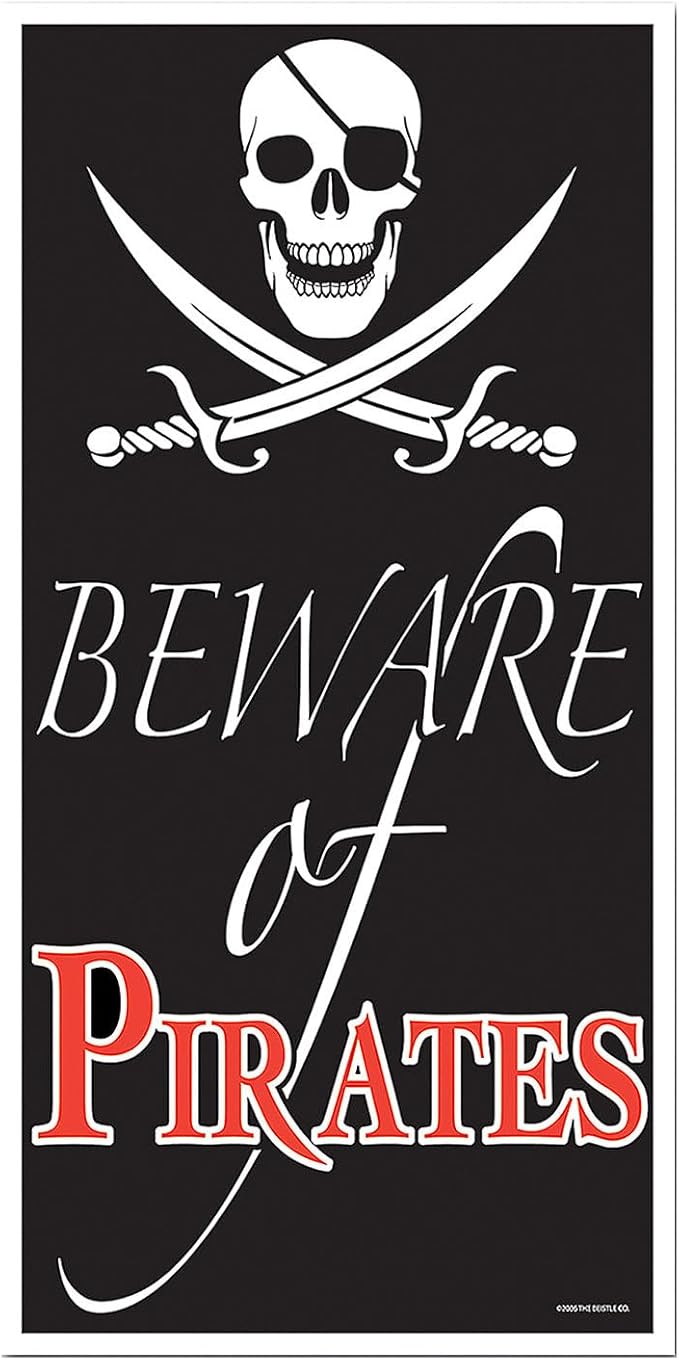 Beistle Beware of Pirates Door Cover