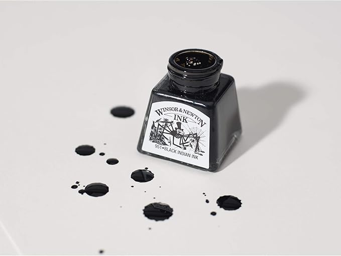 Winsor & Newton, Deep Red Drawing Ink, 14ml Bottle, Acrylic