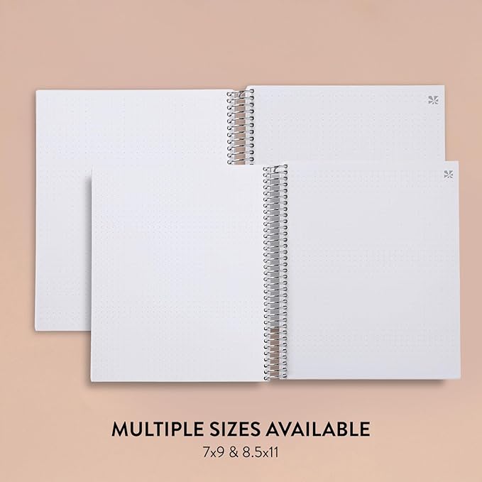 Erin Condren 8.5" x 11" Spiral Bound Dot Grid Journal Notebook, Bullet Journal with 160 Pages, Thick Paper for Planning, Sketching, Note Taking, Journaling and Organizing, Cosmic Collage