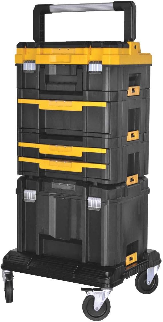 DEWALT Tool Storage Organizer Cart, Use With TSTAK System, Heavy Duty Wheels for Rolling, Organizer for Jobsites (DWST17889)