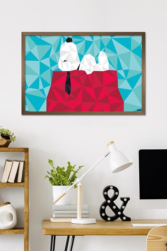 Peanuts: Astronomy-Geometry - Snoopy Wall Poster, 34L" x 22.4W", Bronze Framed Version