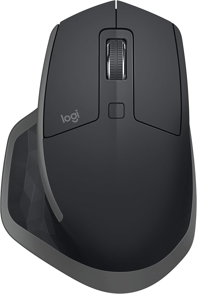 Logitech MX Master 2S Bluetooth Edition Wireless Mouse, Multi-Surface, Hyper-Fast Scrolling, Ergonomic, Rechargeable, Connects Up to 3 Mac/PC Computers,Color-Graphite.