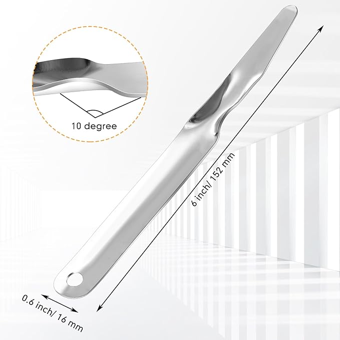 Zonon 6 Pcs Office Staple Remover Tools No Tear Push Style Staple Puller Stainless Steel Flat Staplers for Office Home Business, Silver