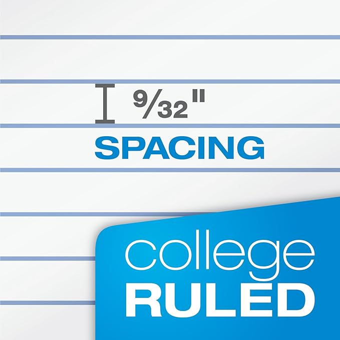 Oxford Spiral Notebooks, 3 Pack, 5 Subject, College Ruled Notebooks for School, 8 x 10.5 Inches, 180 Sheets, 4 Dividers, Assorted Colors, Back to School Supplies (65203)