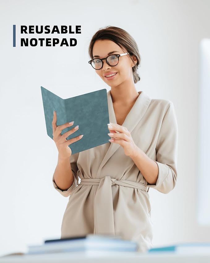 Portable Small White Board Dry Erase Board, Reusable 9.5 * 6.6in Notebook Memo, Office Home Supplies Desk Accessories MH760 (Red)