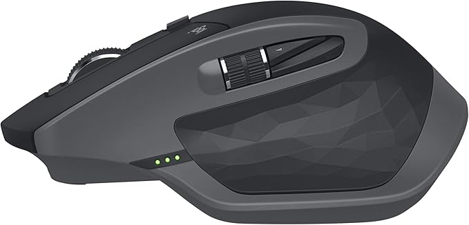 Logitech MX Master 2S Bluetooth Edition Wireless Mouse, Multi-Surface, Hyper-Fast Scrolling, Ergonomic, Rechargeable, Connects Up to 3 Mac/PC Computers,Color-Graphite.