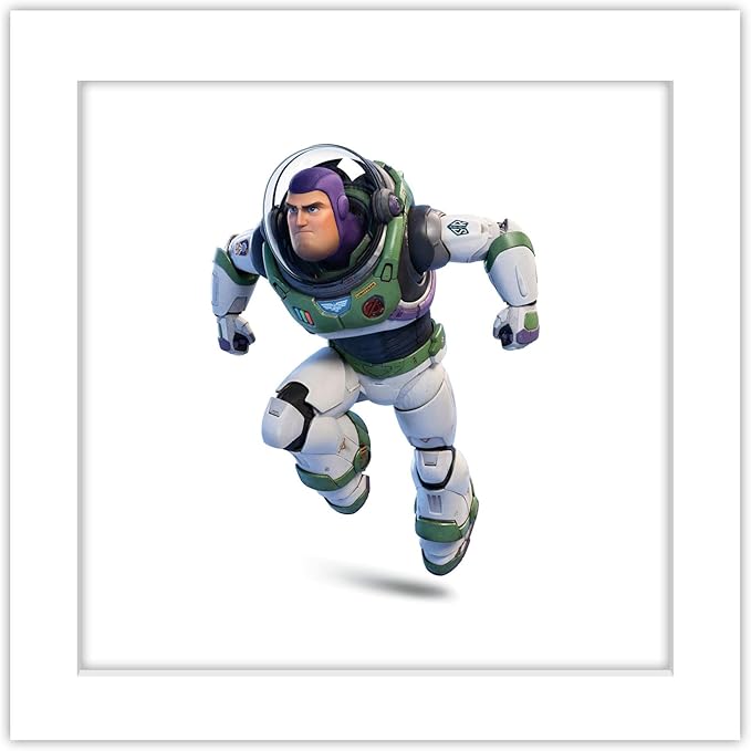 Trends International Gallery Pops Disney Pixar Lightyear - Buzz Lightyear Alpha Suit Wall Art Wall Poster, 12" x 12", White Framed Version