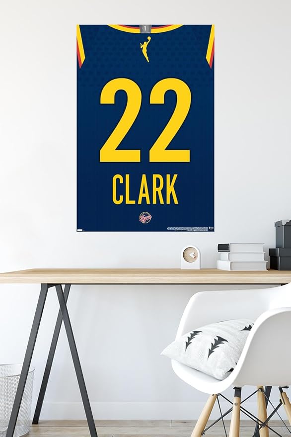 WNBA Indiana Fever - Caitlin Clark Jersey Wall Poster, 34L" x 22.4W", Unframed Version