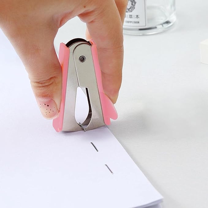 Pink Staple Remover, Staple Puller Tool, Modern Plastic Office School Supplies