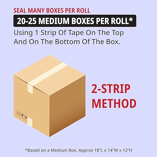 BOX USA Moving Boxes Medium 18"L x 14"W x 12"H 10-Pack & Heavy Duty 2in x 25yd Clear Packaging Tape with Dispenser - for Shipping, Mailing, Packing, Packaging and Storage