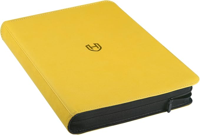 Card Binder 16 Pocket with Zipper, 1024 Pockets Trading Card Holder Book, Premium PU Cover Zip Folder Binder, Side Loading Carrying Case Binder Album for TCG, MTG, Sports Cards, Game Cards