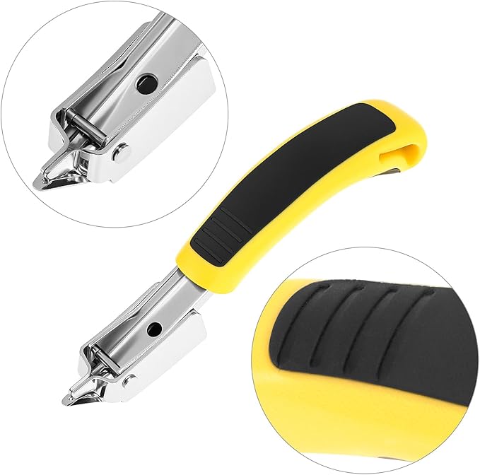 QWORK Heavy Duty Staple Remover Staple Puller Tool, 2 Pack Upholstery Staple Remover with Stainless Steel Tip for Furniture Carpet Cartons Wood Boxes Frames Floors