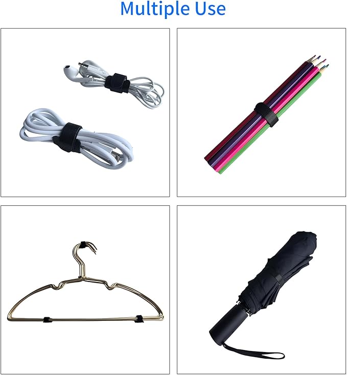 6 Inches Multi-Colour Reusable Cable Ties Cord Straps Multi-Purpose Wire Ties Cord Wrap Hook and Loop Organizer Cable Management,Adjustable Cord Ties for Organizing Home,Office,Data Centers,56 PCS
