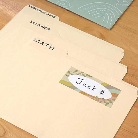 Really Good Stuff EZ Stick Boho Nameplates -Set of 24