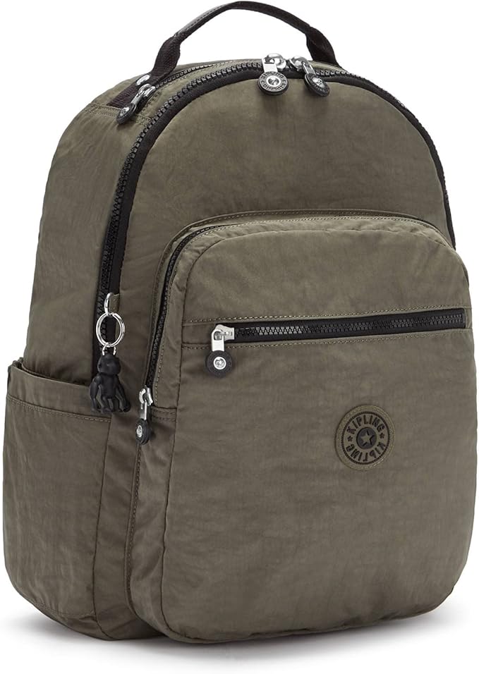 Kipling Women's Seoul 15" Laptop Backpack, Durable, Roomy with Padded Shoulder Straps, Built-In Protective Sleeve