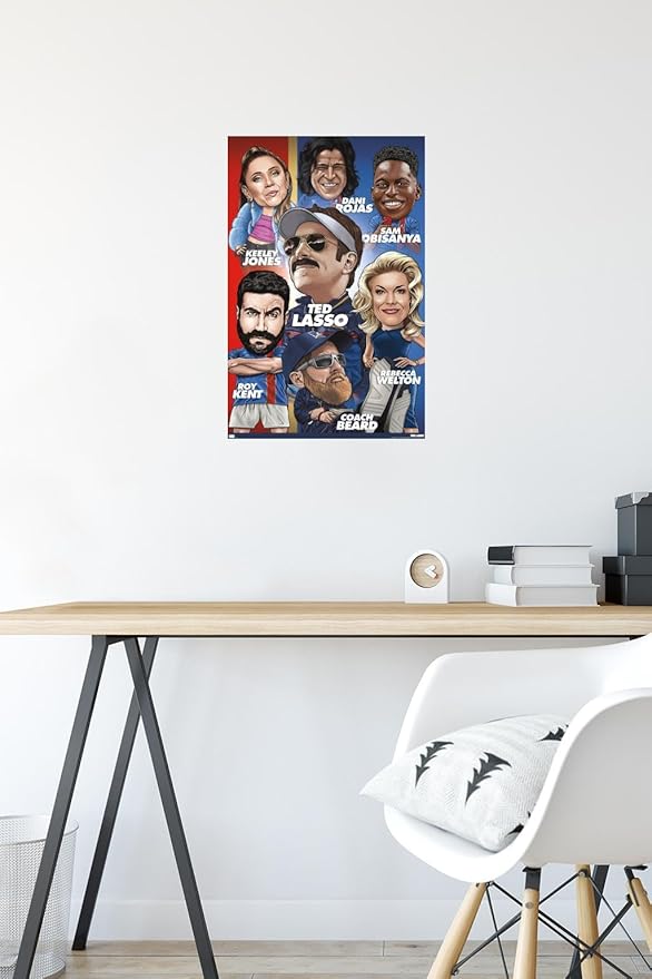 Ted Lasso - Character Grid Wall Poster, 22.4L" x 14.7W", Premium Unframed Version
