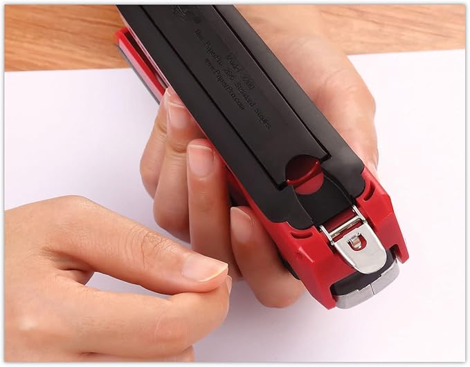 PaperPro-Bostitch 1117 inPOWER Premium Stapler, 28-Sheet Capacity, Red/Silver