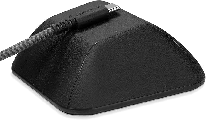 Smartish® Magnetic Cord Holder - Cable Wrangler Organizer with Magnet Clips for Charger Management on Desktop, Nightstand for USB-C + Lightning - Black Tie Affair