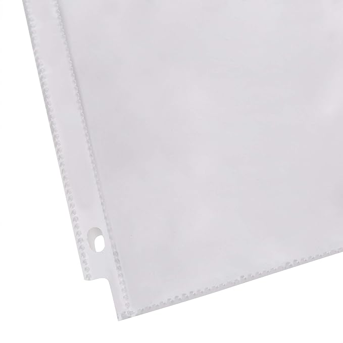 Amazon Basics Sheet Protectors for 3 Ring Binder, Heavyweight, Polypropylene, Top Loading, Letter Size, 8.5 x 11 Inch, 200-Pack, Clear