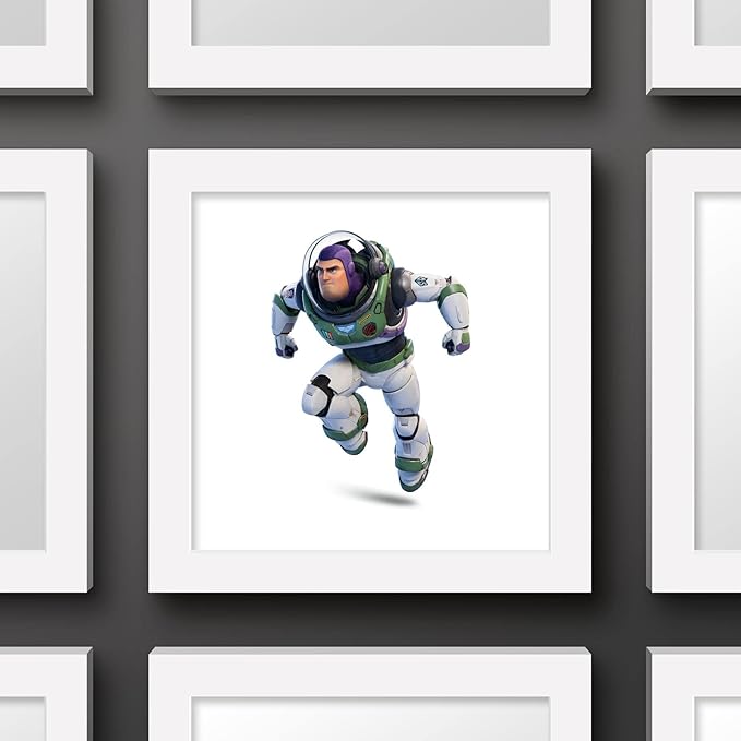 Trends International Gallery Pops Disney Pixar Lightyear - Buzz Lightyear Alpha Suit Wall Art Wall Poster, 12" x 12", White Framed Version