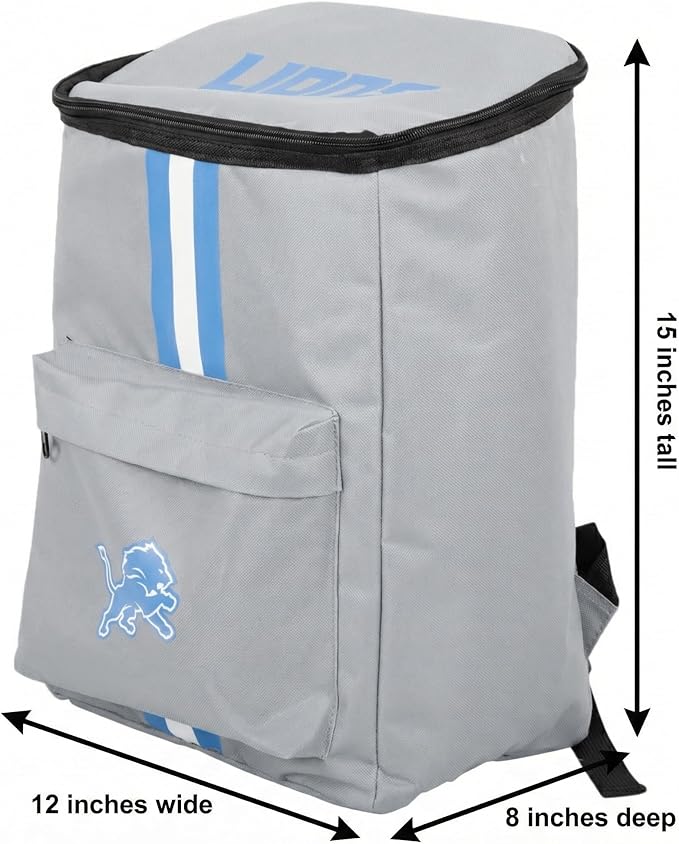 Cooler Backpack – Portable Soft Sided Ice Chest – Insulated Bag Holds 36 Cans - Football Gear – Show Your Team Spirit with Officially Licensed Fan Gear