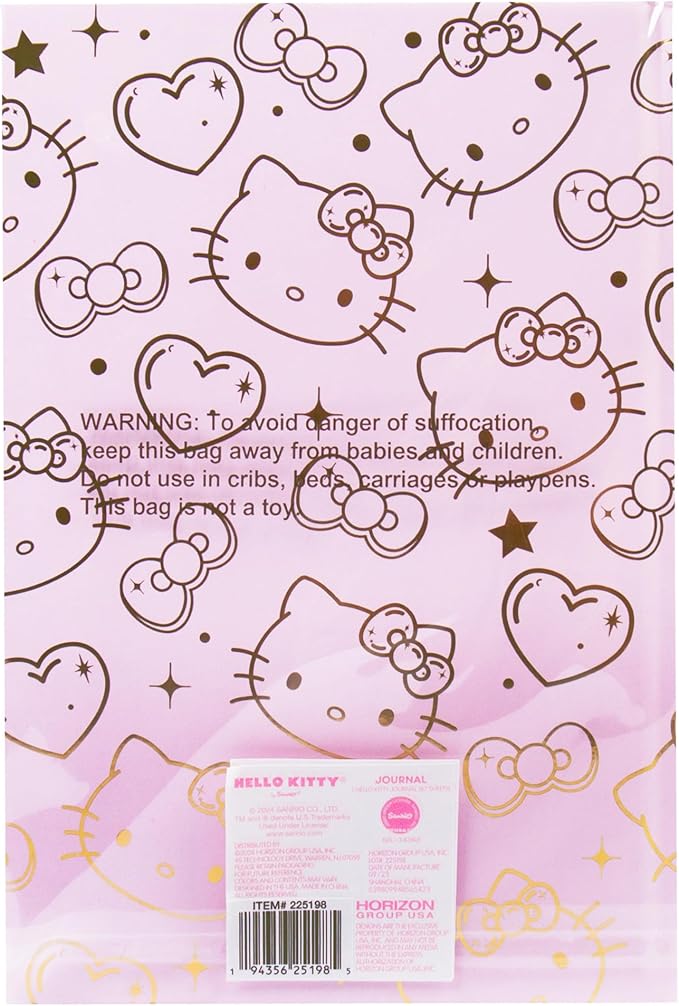 Hello Kitty Pink Gold Foil Journal