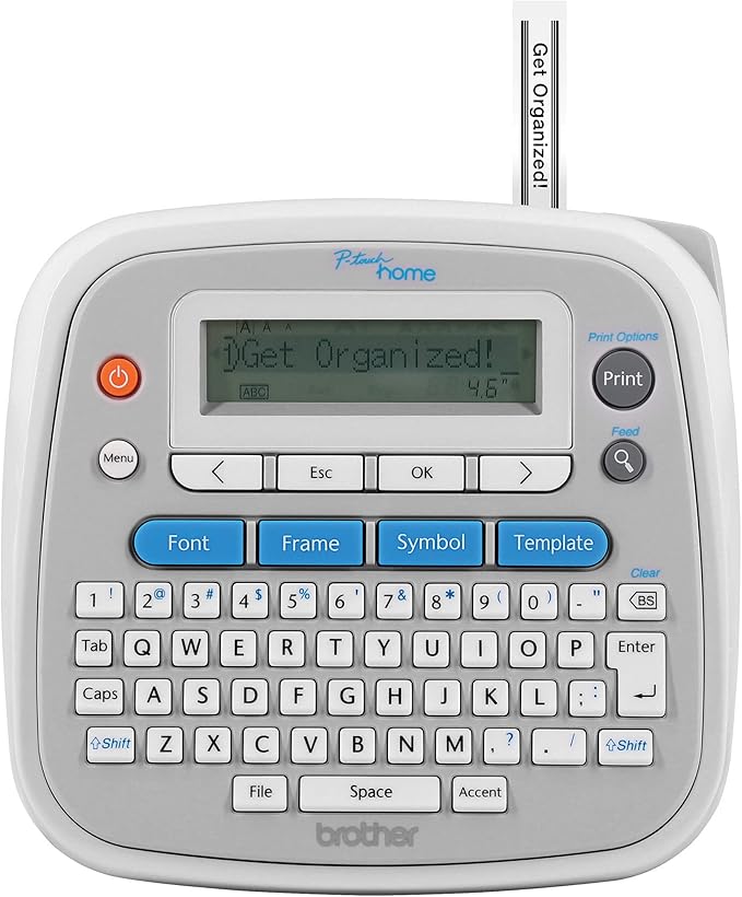 Brother P-Touch Home Personal Label Maker - PT-D202,Grey