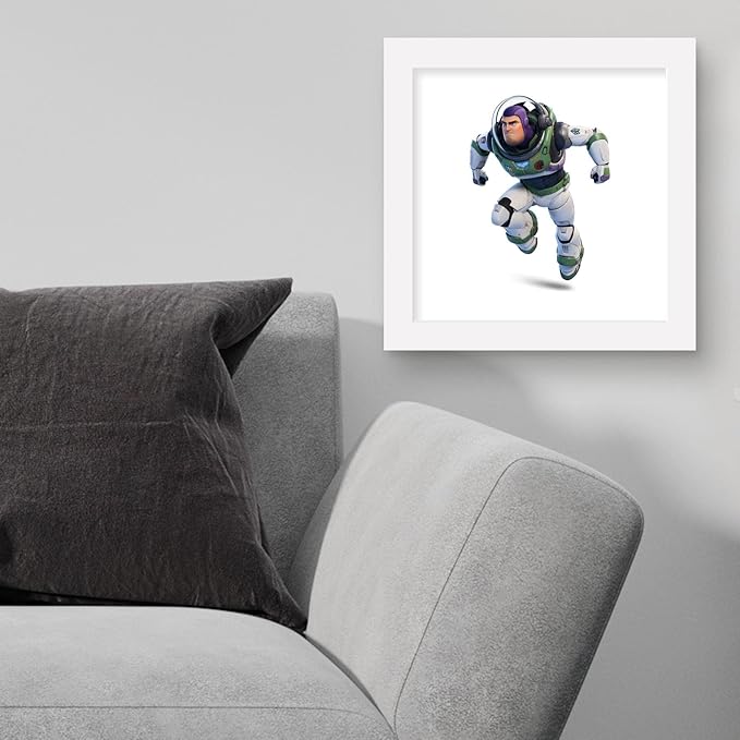 Trends International Gallery Pops Disney Pixar Lightyear - Buzz Lightyear Alpha Suit Wall Art Wall Poster, 12" x 12", White Framed Version