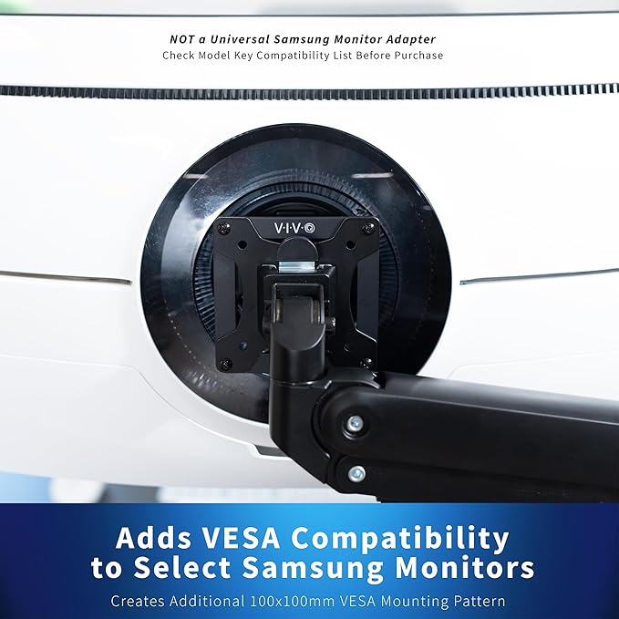 VIVO Deep Recessed VESA Adapter Plate Bracket Designed for Samsung Odyssey Neo G9, G95NA, and Odyssey G9 Monitors, VESA 100x100, Mount-SG9
