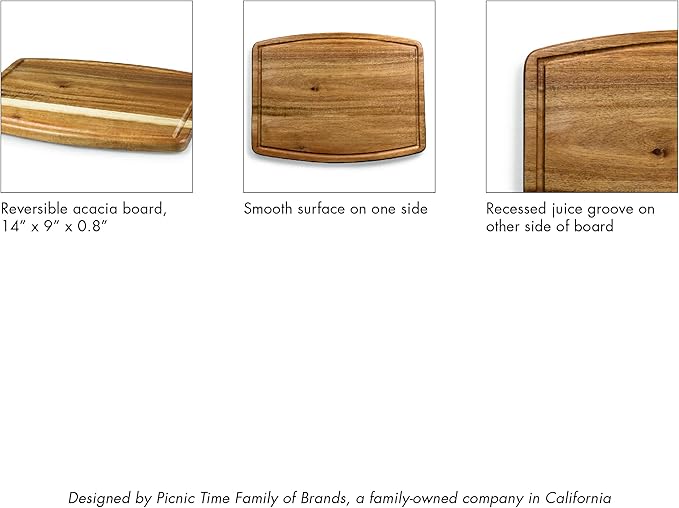 PICNIC TIME Disney Encanto Familia Ovale Acacia Cutting Board, Serving Tray, (Acacia Wood)