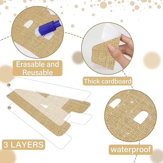 Qyeahkj 150 PCS Large 6" Font Bulletin Board Letters and Punctuation Cutouts Combo Set Burlap Border Letters Decoration Classroom Alphabet Poster for Bulletin Board Display Home School Wall Decor