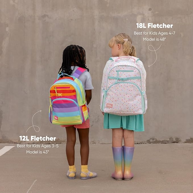 Simple Modern Disney Toddler Backpack for School Girls and Boys | Kindergarten Elementary Kids Backpack | Fletcher Collection | Kids - Medium (15" tall) | Tropical Stitch
