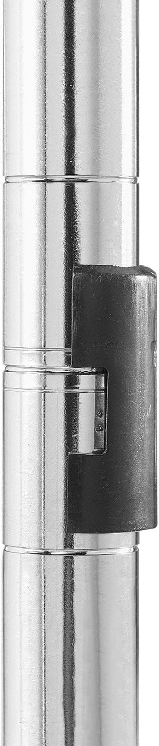 Whitmor Rolling 3 Shelf Cart, Chrome