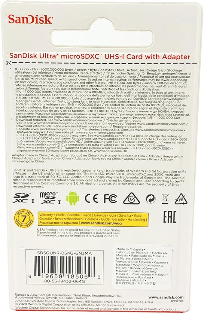Made for Amazon SanDisk 32GB microSD Memory Card for Fire Tablets and Fire -TV