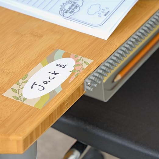 Really Good Stuff EZ Stick Boho Nameplates -Set of 24