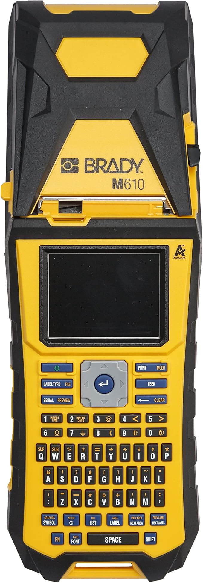 Brady M610 Handheld Label Maker. Durability Meets The widest Range of Data Entry Options., Yellow, Gray Large